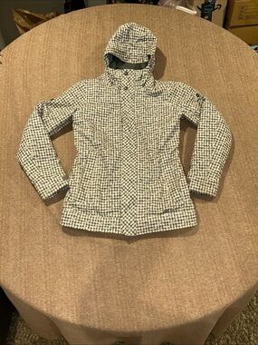 Burton Dry Ride White Collection Gray and White Snowboard Jacket Women’s Size S